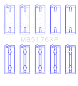 King Mitsubishi 4G91/4G92/4G93 16V (Size STD) XP - Series Performance Main Bearing Set
