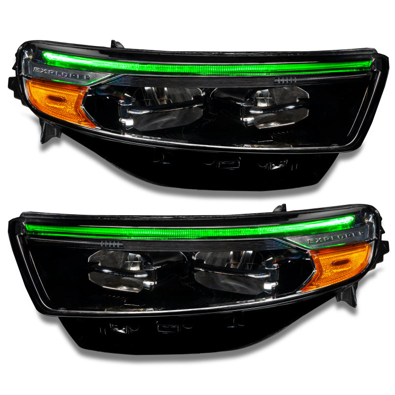Oracle 20-22 Ford Explorer Dynamic RGB Headlight DRL Kit - ColorSHIFT - w/ RF Cntrl