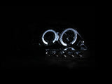 ANZO 1997.5-2003 Ford F-150 Projector Headlights w/ Halo and LED Chrome 1pc