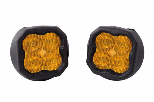 Diode Dynamics SS3 LED Pod Max Type GM Kit - Yellow SAE Fog