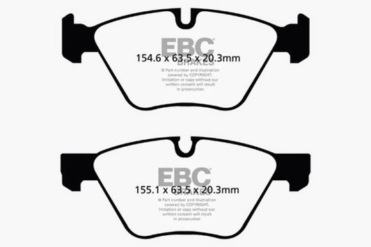 EBC 09+ BMW Z4 3.0 (E89) Yellowstuff Front Brake Pads