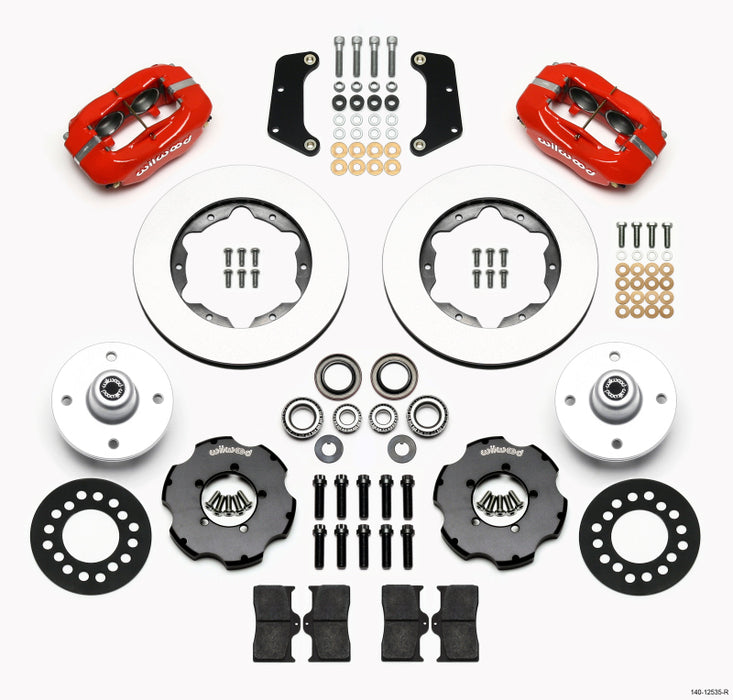 Wilwood Forged Dynalite Front Kit 10.75in Red 64-65 Mustang 6 Cylinder 4-lug