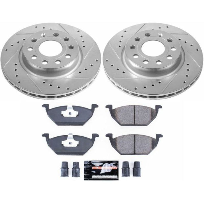 Power Stop 11-15 Volkswagen Jetta Front Z23 Evolution Sport Brake Kit