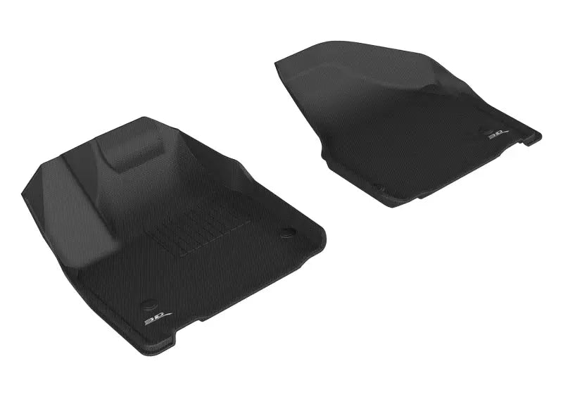 3D MAXpider 2017-2020 Chrysler Pacifica/Voyager Kagu 1st Row Floormat - Black 3D MAXpider