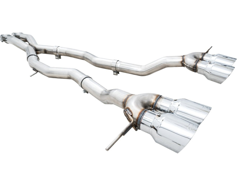 AWE Track Edition Catback Exhaust for BMW G8X M3/M4 - Chrome Silver Tips