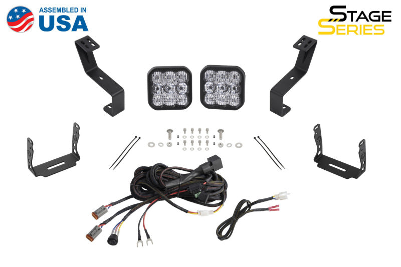 Diode Dynamics SS5 Bumper LED Pod Light Kit for 2019-Present Ram - Pro White Combo