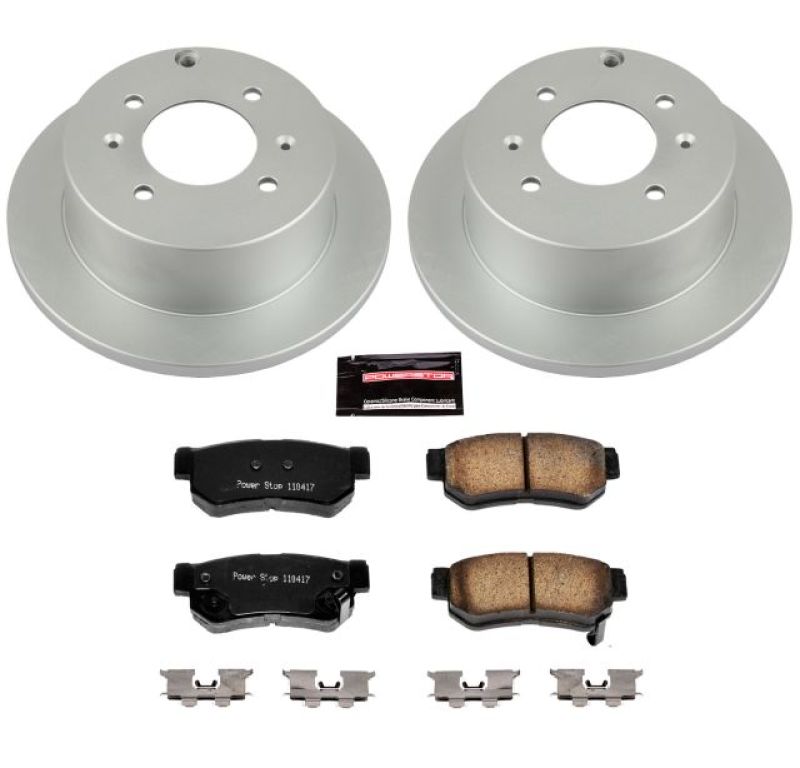 Power Stop 99-05 Hyundai Sonata Rear Z17 Evolution Geomet Coated Brake Kit