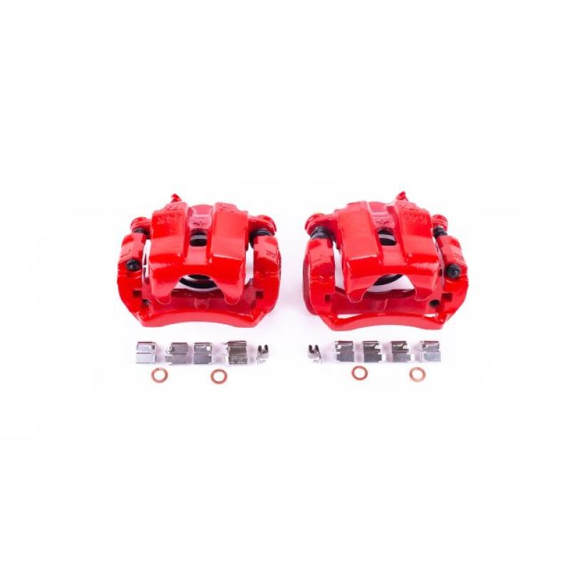 Power Stop 96-98 Suzuki Sidekick Front Red Calipers w/Brackets - Pair