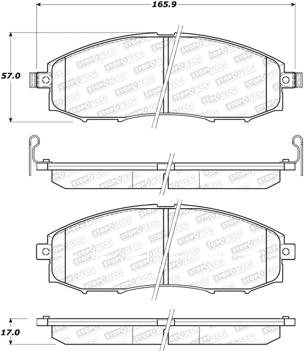 StopTech Street Select Brake Pads