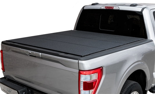 Access LOMAX Pro Series Tri-Fold Cover 04-18 Ford F-150 5ft 6in Short Bed Black Diamond Mist