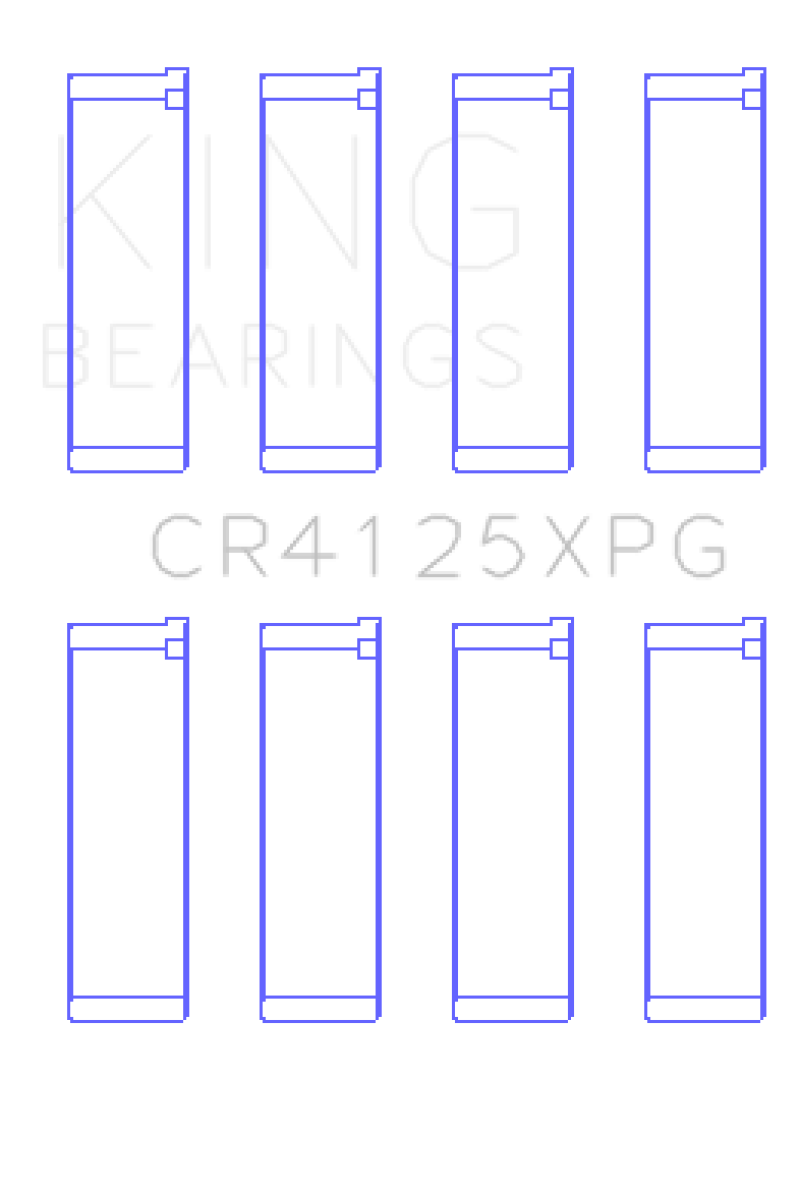 King Subaru EJ20/EJ22/EJ25 (Suites 52mm Journal Size) Tri-Metal Perf Rod Bearing Set - Size +.025mm