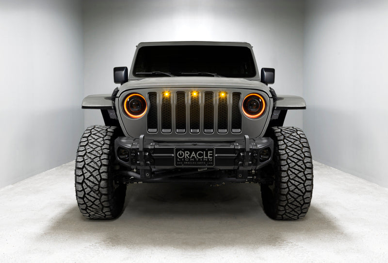 Oracle Jeep JL/Gladiator JT Oculus Bi-LED Projector Headlights - Amber/White Switchback