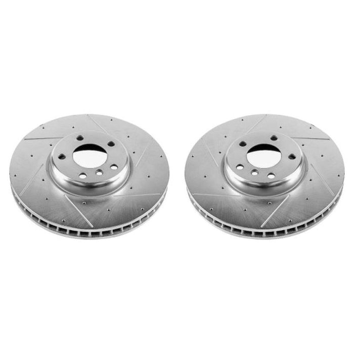 Power Stop 10-17 BMW 535i GT Front Evolution Drilled & Slotted Rotors - Pair