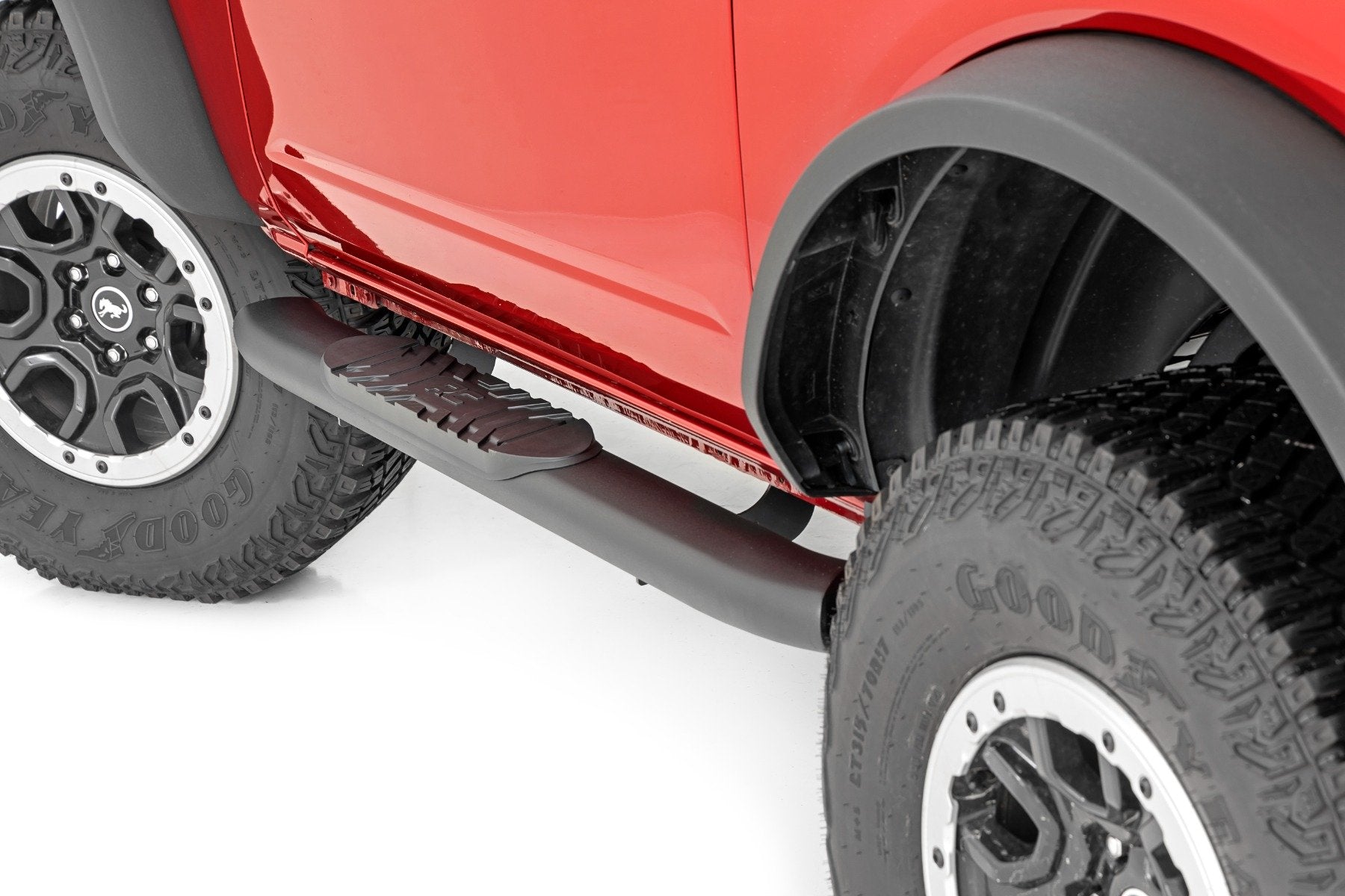 Oval Nerf Steps | 2-Door | Black | Ford Bronco (2 Door) 4WD (21-23)