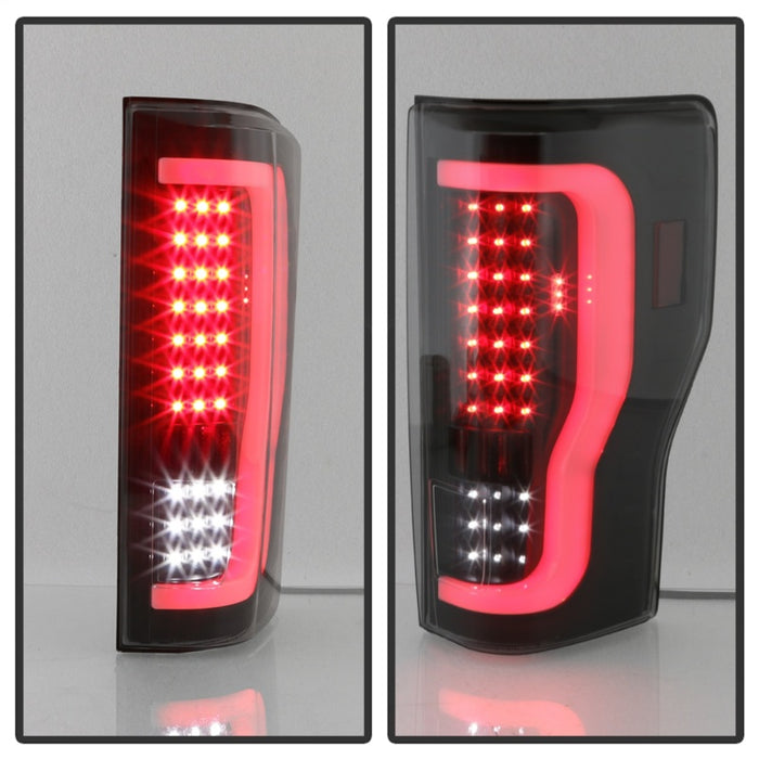 xTune 17-18 Ford F-250 Super Duty (Excl LED Models) LED Tail Lights-Blk Smk (ALT-ON-FS17-LBLED-BSM)