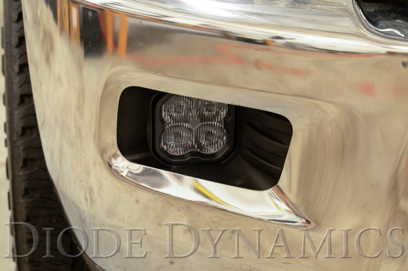 Diode Dynamics SS3 Ram Horizontal LED Fog Light Kit Max - Yellow SAE Fog