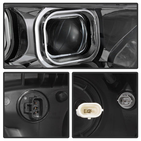 xTune 16-18 Toyota Tacoma SR/SR5 DRL Projector Headlights w/Turn Signal - Chrm (PRO-JH-TTA16-SR-C)