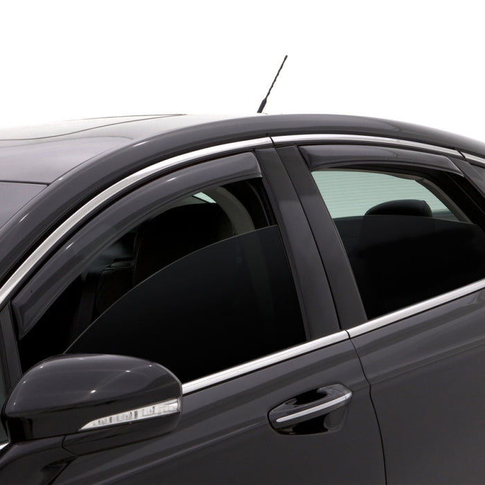 AVS 07-10 Chrysler Sebring Ventvisor In-Channel Front & Rear Window Deflectors 4pc - Smoke