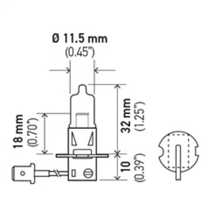 Hella Optilux H3 12V/55W XY Extreme Yellow Bulb