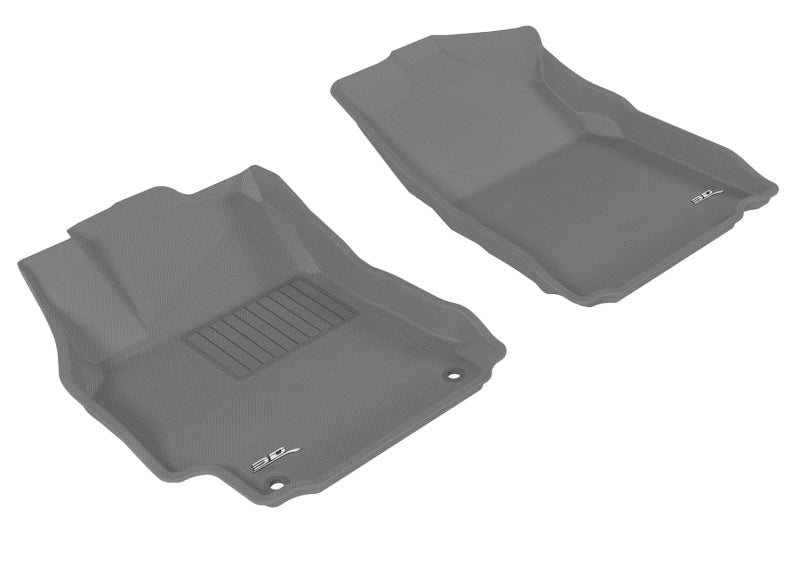 3D MAXpider 2012-2014 Toyota Camry/Camry Hybrid Kagu 1st Row Floormat - Gray