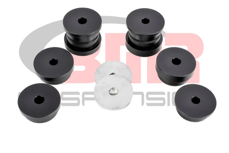 BMR 15-17 S550 Mustang Rear Cradle Bushing Kit (Delrin) - Black BMR Suspension
