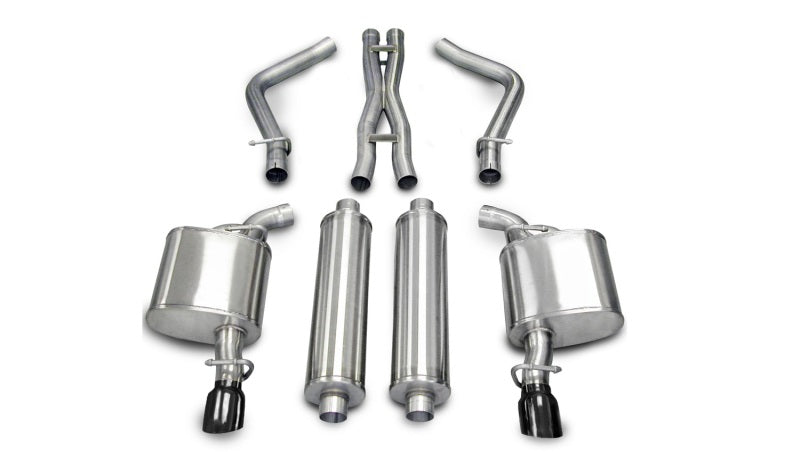 Corsa 2005-2010 Dodge Charger R/T 5.7L V8 Black Xtreme Cat-Back Exhaust