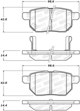 StopTech Street Brake Pads - Rear