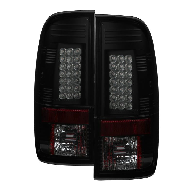 Spyder Ford F150 side 97-03/F250 Super Duty 99-07 LED Tail Lights Blk Smke ALT-YD-FF15097-LED-BSM