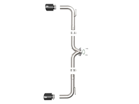 aFe Takeda 2-1/2in 304 SS Axle-Back Exhaust w/ Black Tip 14-18 Mazda 3 L4 2.0L/2.5L