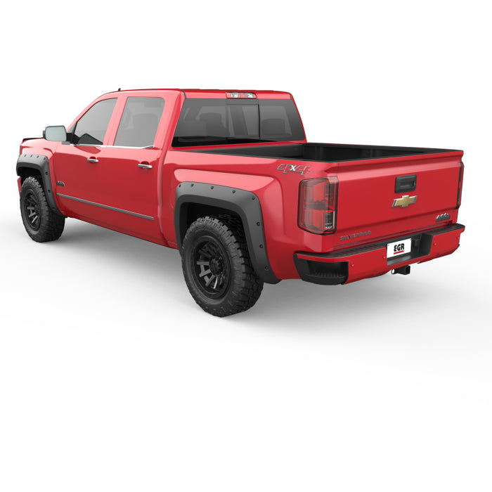 EGR 14+ Chev Silverado 5ft Bed Bolt-On Look Fender Flares - Set - Matte