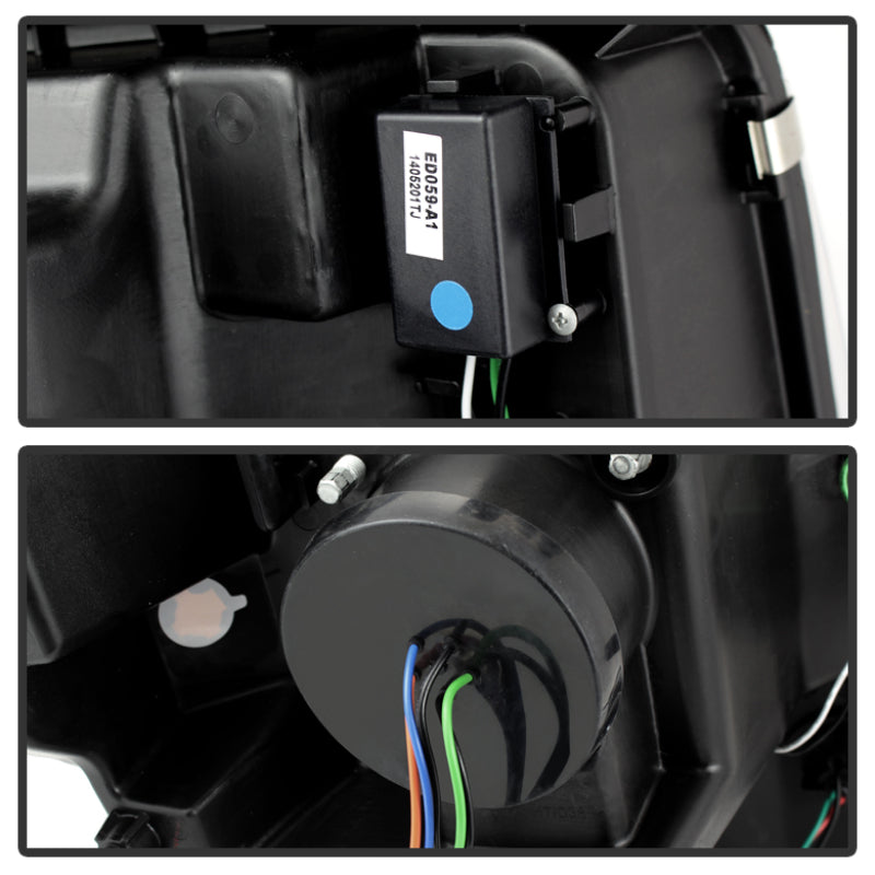 Spyder Ford F150 13-14 Projector Factory Xenon Model- Light Bar DRL Chrm PRO-YD-FF15013-LBDRL-HID-C