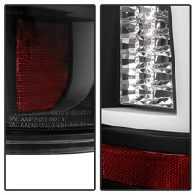 Spyder Chevy Silverado 1500/2500 03-06 Version 2 LED Tail Lights - Black ALT-YD-CS03V2-LED-BK