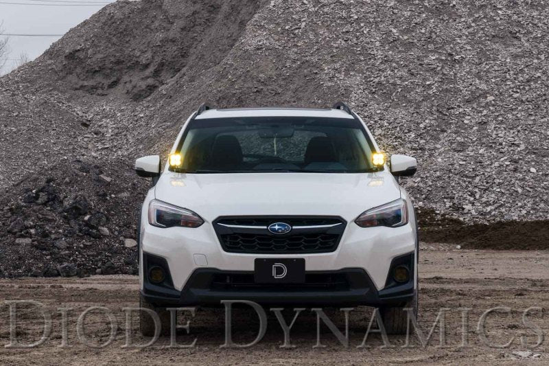 Diode Dynamics 18-21 Subaru Crosstrek Stage Series 2in LED Ditch Light Kit - Sport Yellow Combo