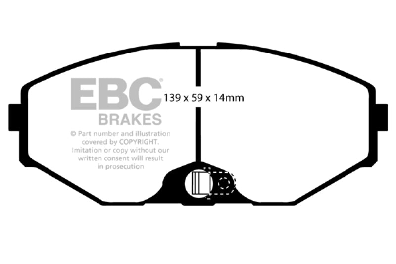 EBC 93-97 Infiniti J30 3.0 Yellowstuff Front Brake Pads