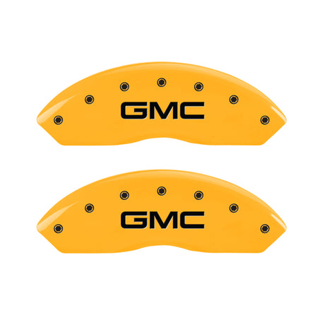 MGP 4 Caliper Covers Engraved Front & Rear MGP Black finish silver ch