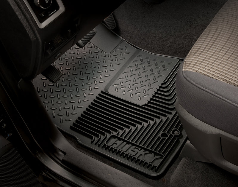 Husky Liners 94-01 Dodge Ram 1500/2500/3500/80-96 Ford Bronco Heavy Duty Black Front Floor Mats