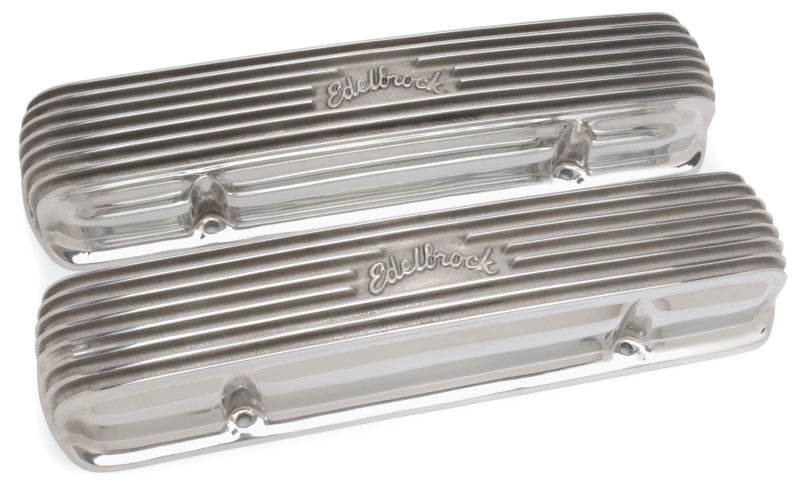 Edelbrock Valve Cover Classic Series Pontiac 1962-1979 301-455 CI V8 Polshed