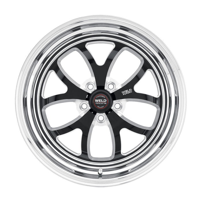 Weld S76 15x8 / 5x4.5 BP / 5.5in. BS Black Wheel (Medium Pad) - Non-Beadlock