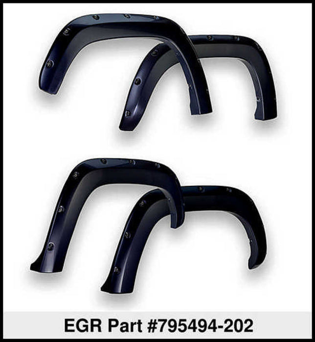 EGR 14+ Toyota Tundra Bolt-On Look Color Match Fender Flares - Set - Black