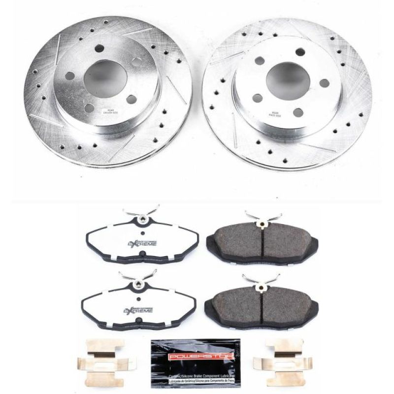 Power Stop 93-97 Ford Thunderbird Rear Z26 Street Warrior Brake Kit