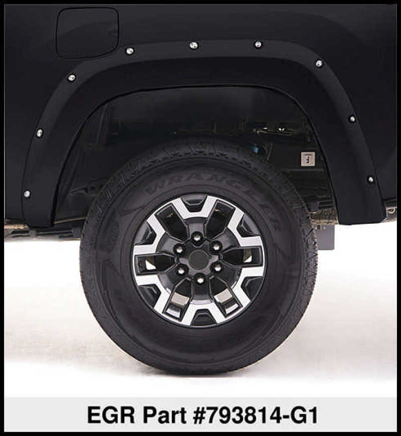 EGR 11-15 Ford Super Duty Bolt-On Look Color Match Fender Flares - Set - Carbon Black