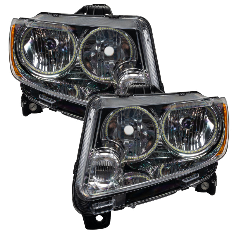 Oracle 11-13 Jeep Grand Cherokee SMD HL (Non-HID) - Chrome - ColorSHIFT w/ 2.0 Cntrl