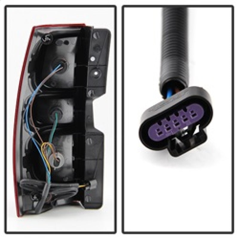 xTune Chevy Suburban 07-13 OEM Style Tail Lights Red Smoked ALT-JH-CSUB07-OE-RSM