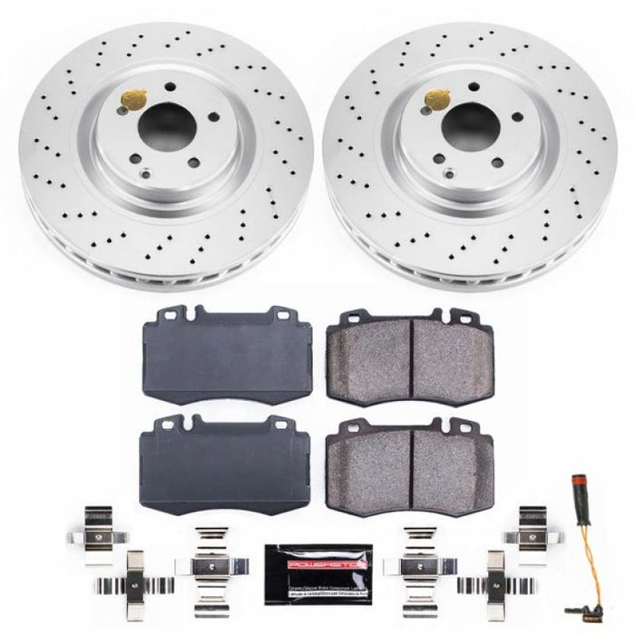 Power Stop 03-06 Mercedes-Benz CLK500 Front Z23 Evolution Sport Coated Brake Kit