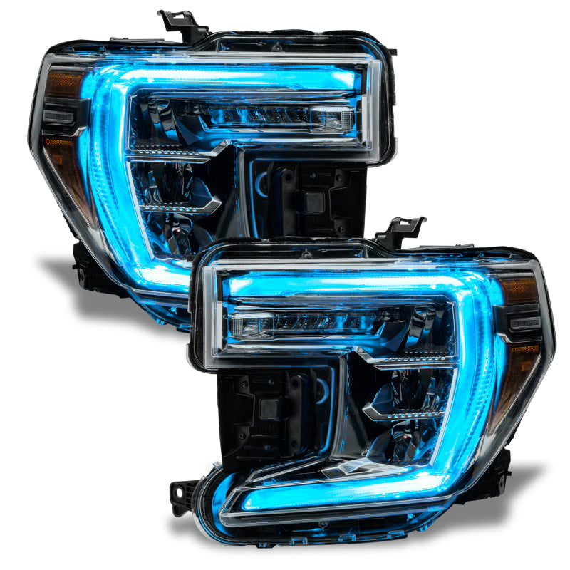 Oracle 19-21 GMC Sierra 1500 RGB+W Headlight DRL Upgrade Kit - ColorSHIFT w/o Cntrl