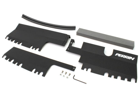 PERRIN 15-21 Subaru WRX/STI Radiator Shroud (With/Without OEM Intake Scoop) - Black
