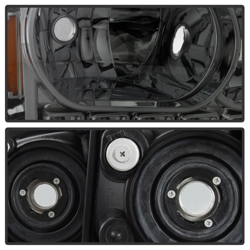 xTune Dodge Charger 06-10 1Pc LED Crystal Headlights Smoke HD-ON-DCH05-1PC-LED-SM