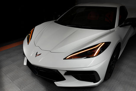 Oracle 20-21 Chevy Corvette C8 RGB+A Headlight DRL Kit - ColorSHIFT w/ Simple Cntrl