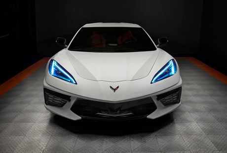 Oracle 20-21 Chevy Corvette C8 RGB+A Headlight DRL Kit - ColorSHIFT w/ Simple Cntrl