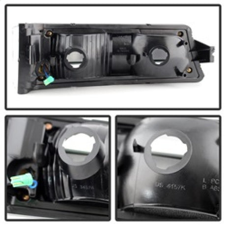 xTune Chevy Silverado 03-06 / Avalanche 02-06 LED Bumper Lights Black CBL-JH-CS03-LED-BK